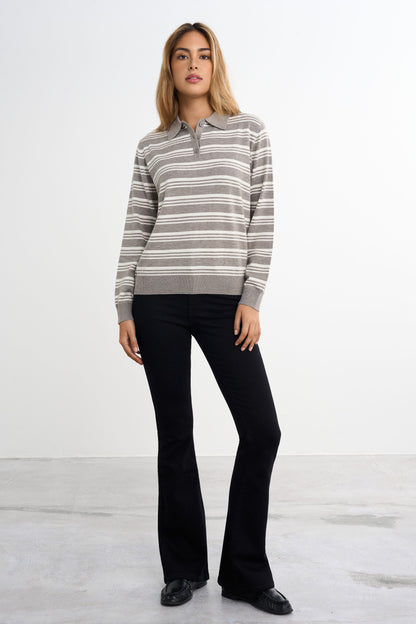 Knitted Pique Sweater