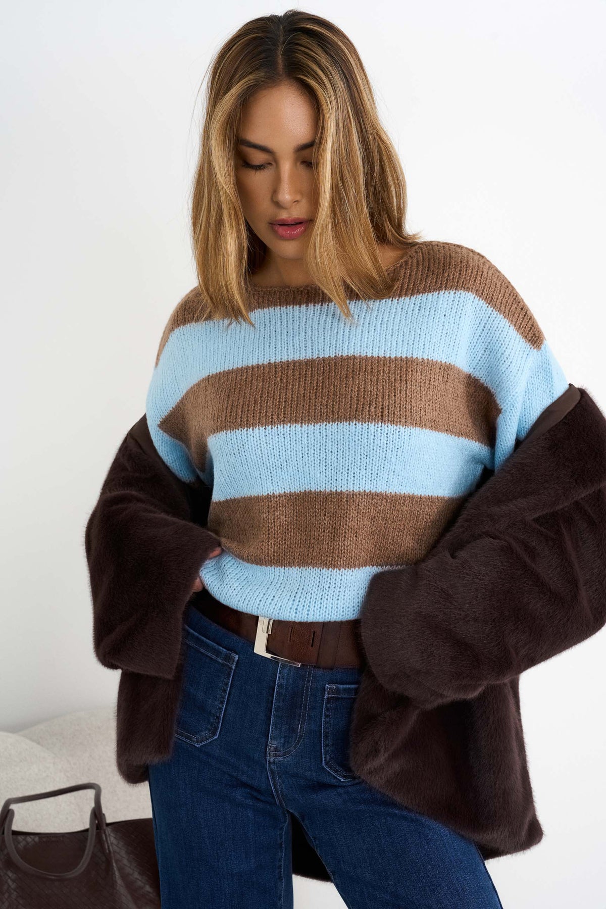 Knitted Striped Sweater