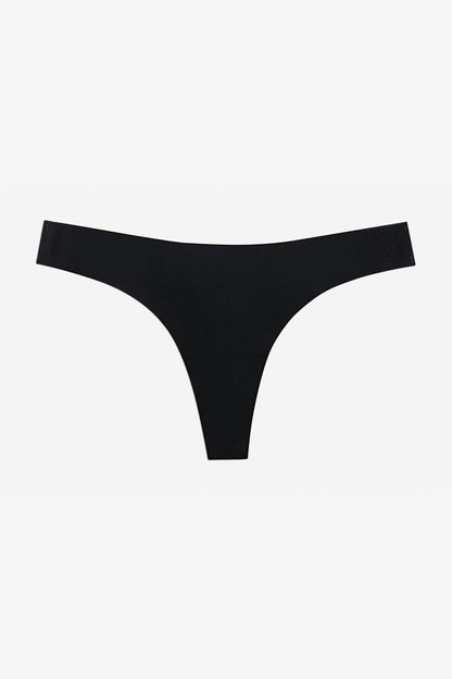 Black Like Nothing Thong - for dame - Famme - Thong